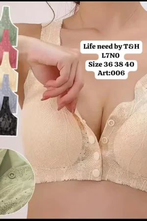 Non-Wired Front Open Bra – Soft & Breathable