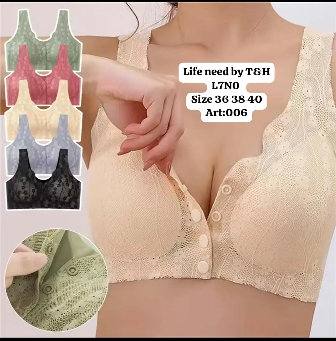 Non-Wired Front Open Bra – Soft & Breathable