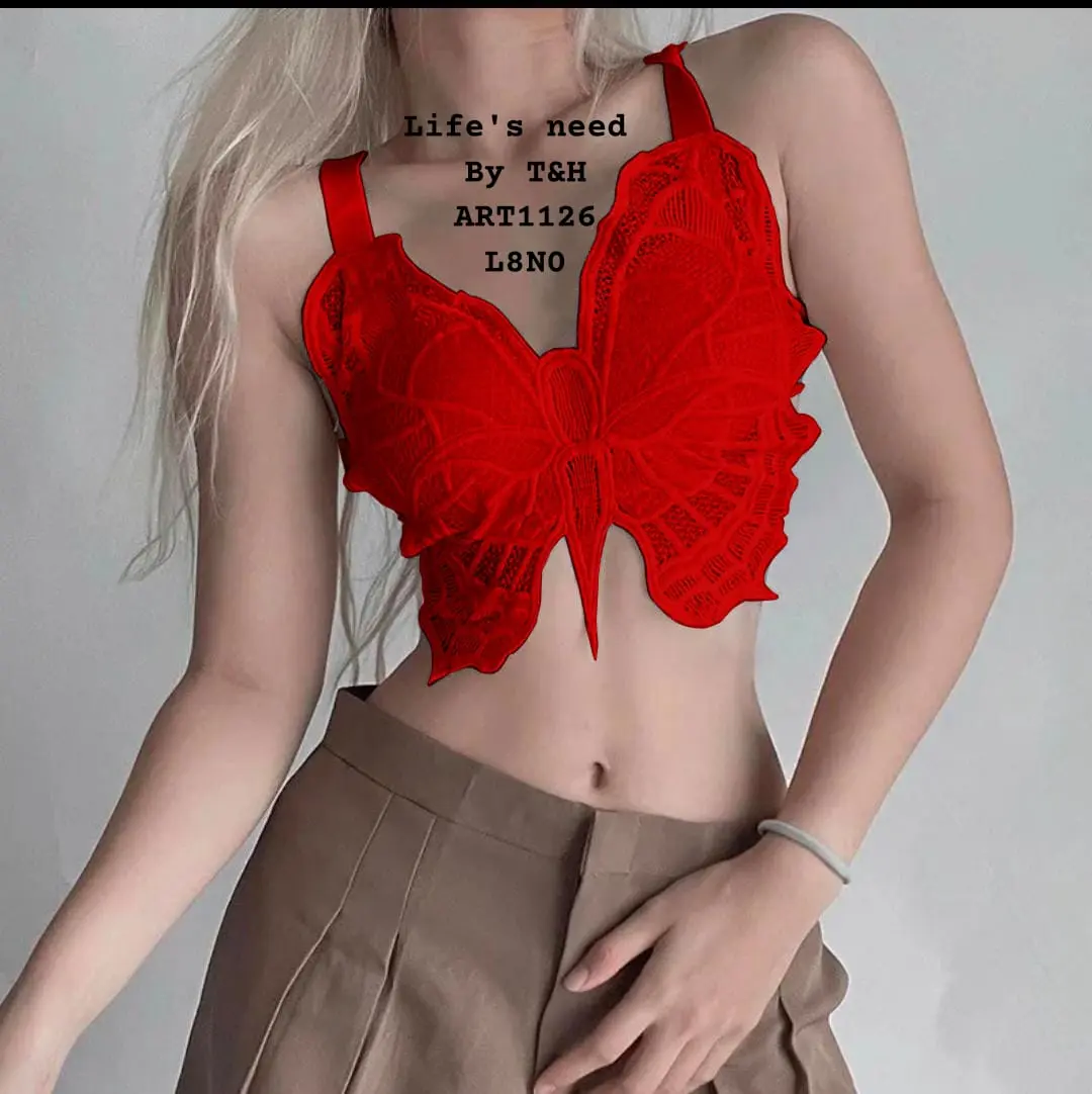 Fancy Butterfly Padded Bra - Image 10