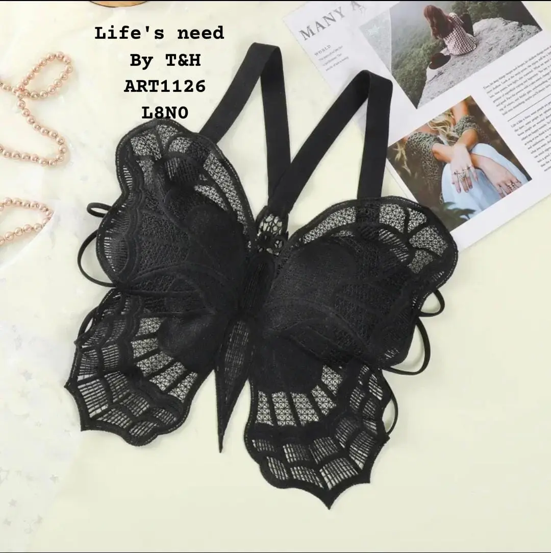 Fancy Butterfly Padded Bra - Image 12