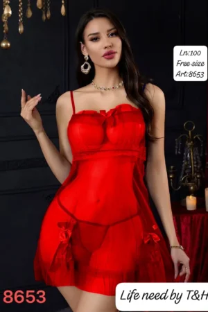 2 Piece Short Net Nighty & Panty – Imported China Net