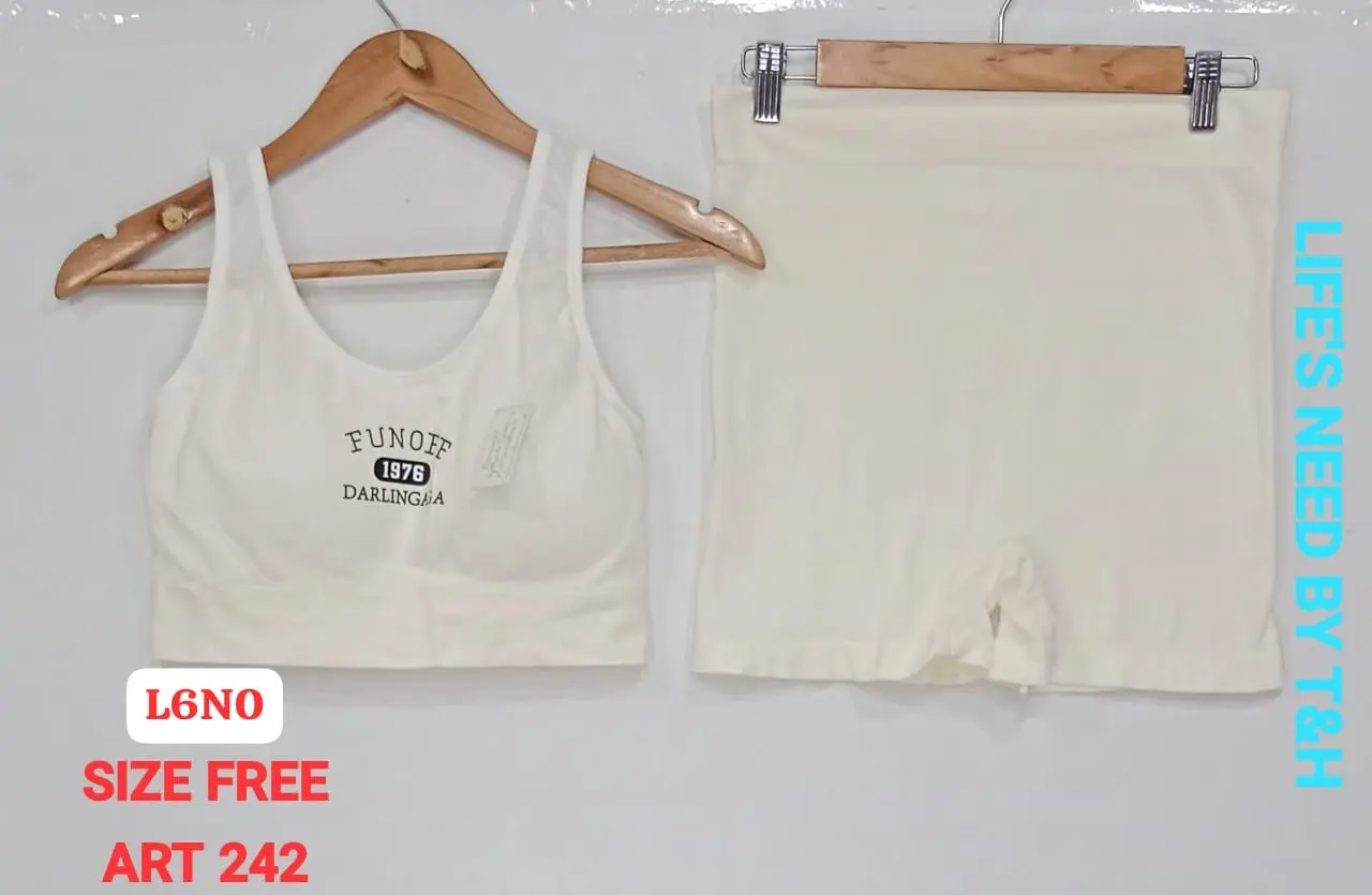 Sports Bra With Boxer Underwear Set - Image 2