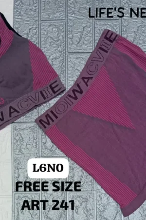 Premium Sports Bra & Boxer Set – Free Size Comfort Fit