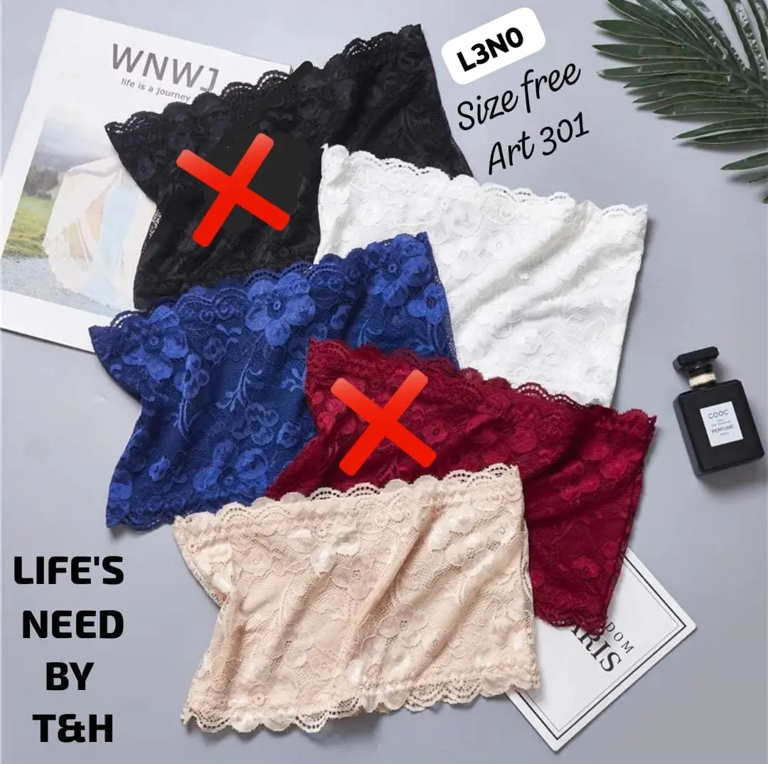 Lacy Tube Bra Stretchable Free Size