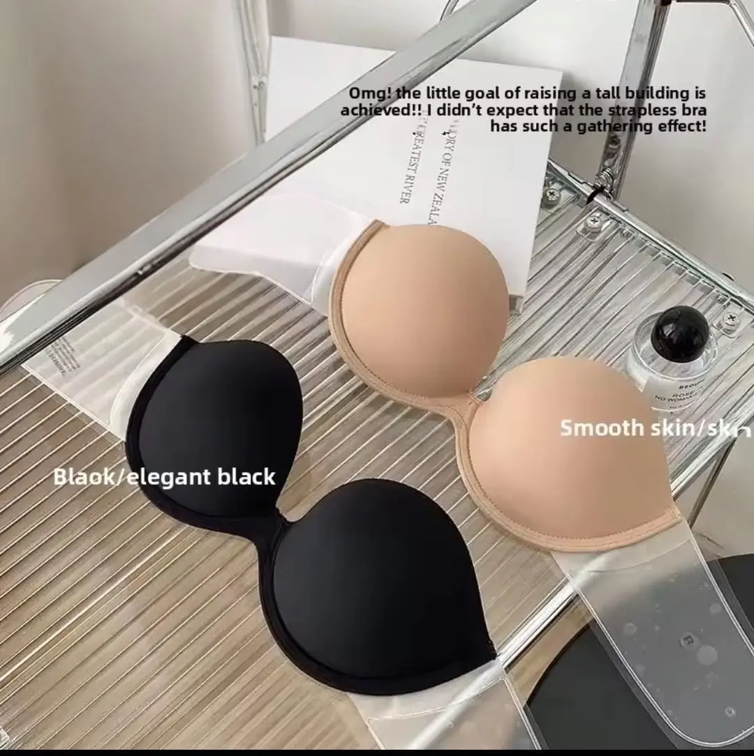 Push Up Sticky Backless Bra | Invisible Strapless Adhesive Bra - Image 3
