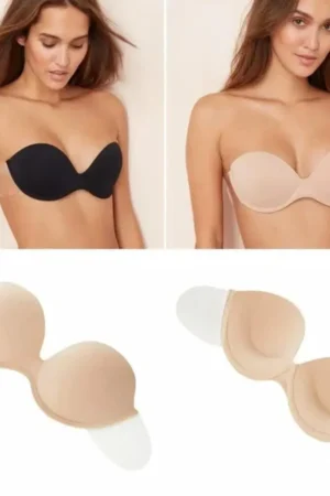 Push Up Sticky Backless Bra | Invisible Strapless Adhesive Bra