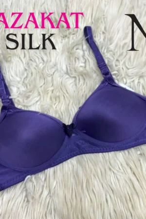 Nazakat Silk Soft China Jersey Padded Bra (Pack Of - 4) - Purple, 34