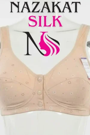 Nazakat Silk Front Open Bra – (Pack of 3)